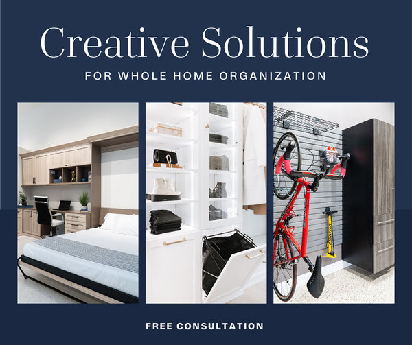 Our expertise is creative solutions for whole home organization, whether you're updating your spare bedroom with a murphy bed or transforming your garage or master closet, we are the professionals. Call Tailored Living of Boise today at (208) 600-0668 to schedule your FREE consultation!