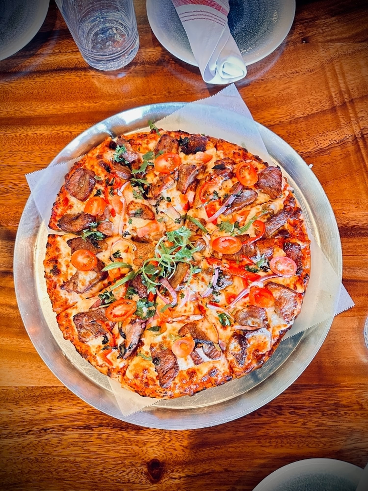 Lamb Boti Kabab Pizza