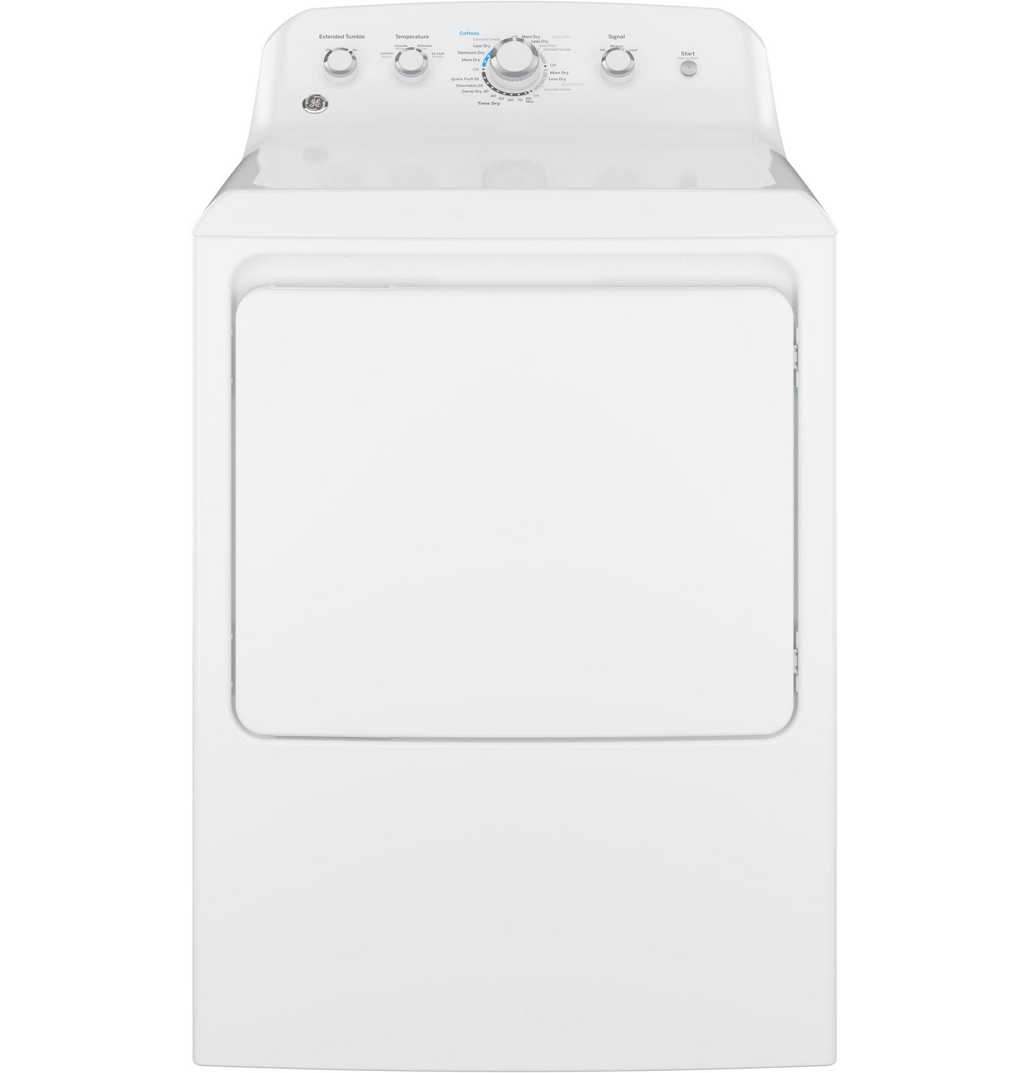 GE 7.2 cu. ft. Electric Dryer - White