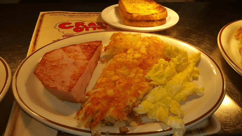 Ham Steak and Eggs