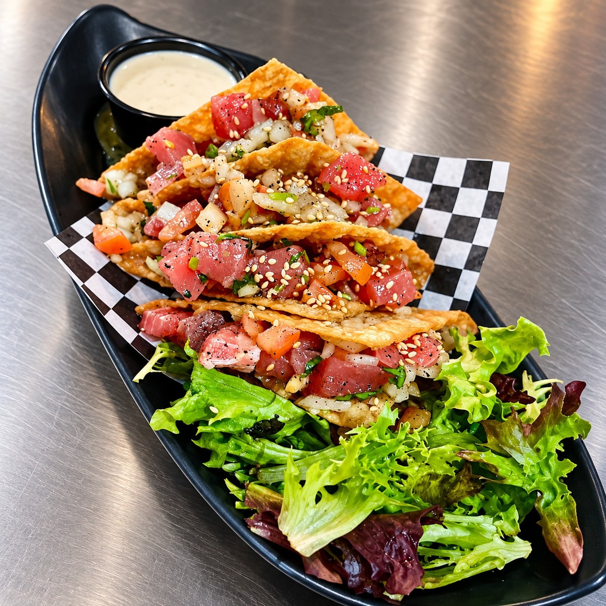 Poke Tuna Tacos
