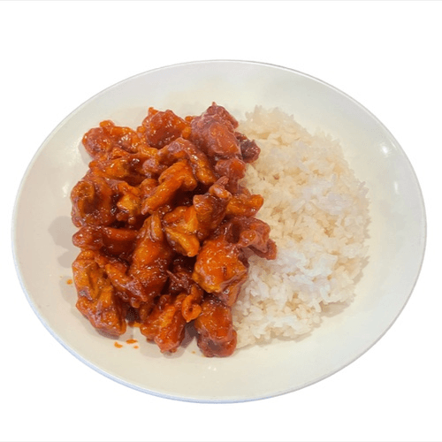 Sweet & Sour Chicken Rice Dish
