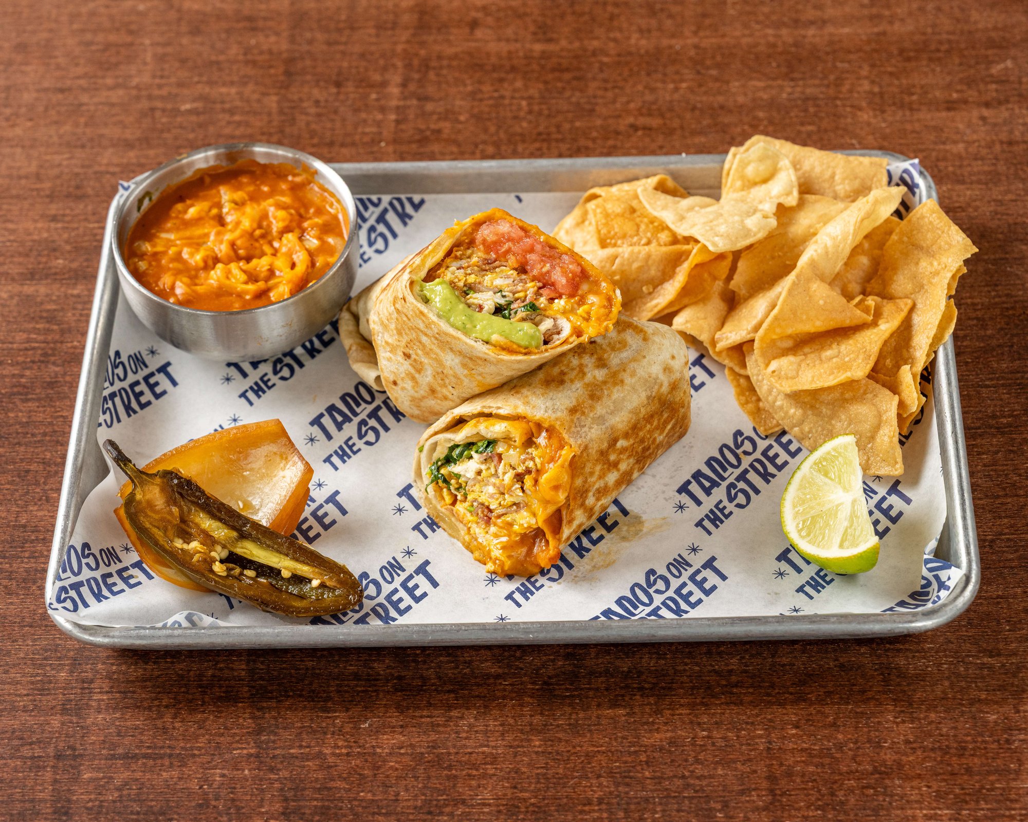 Egg & Bacon Burrito Combo.