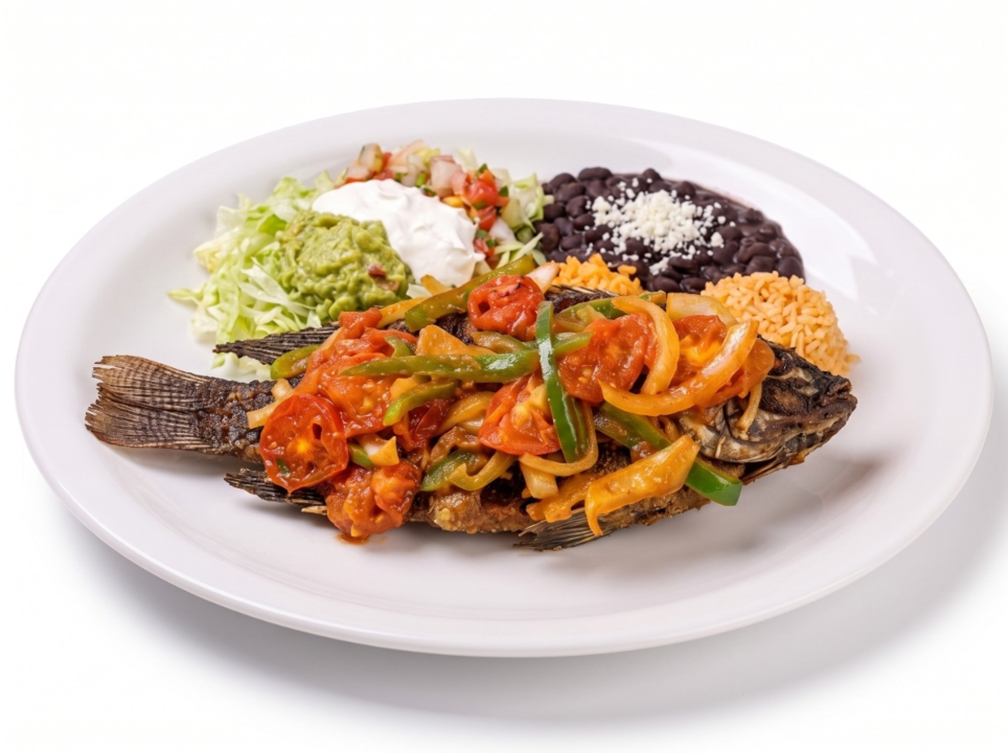 Mojarra a la Mexicana (Mexican-Style Tilapia)