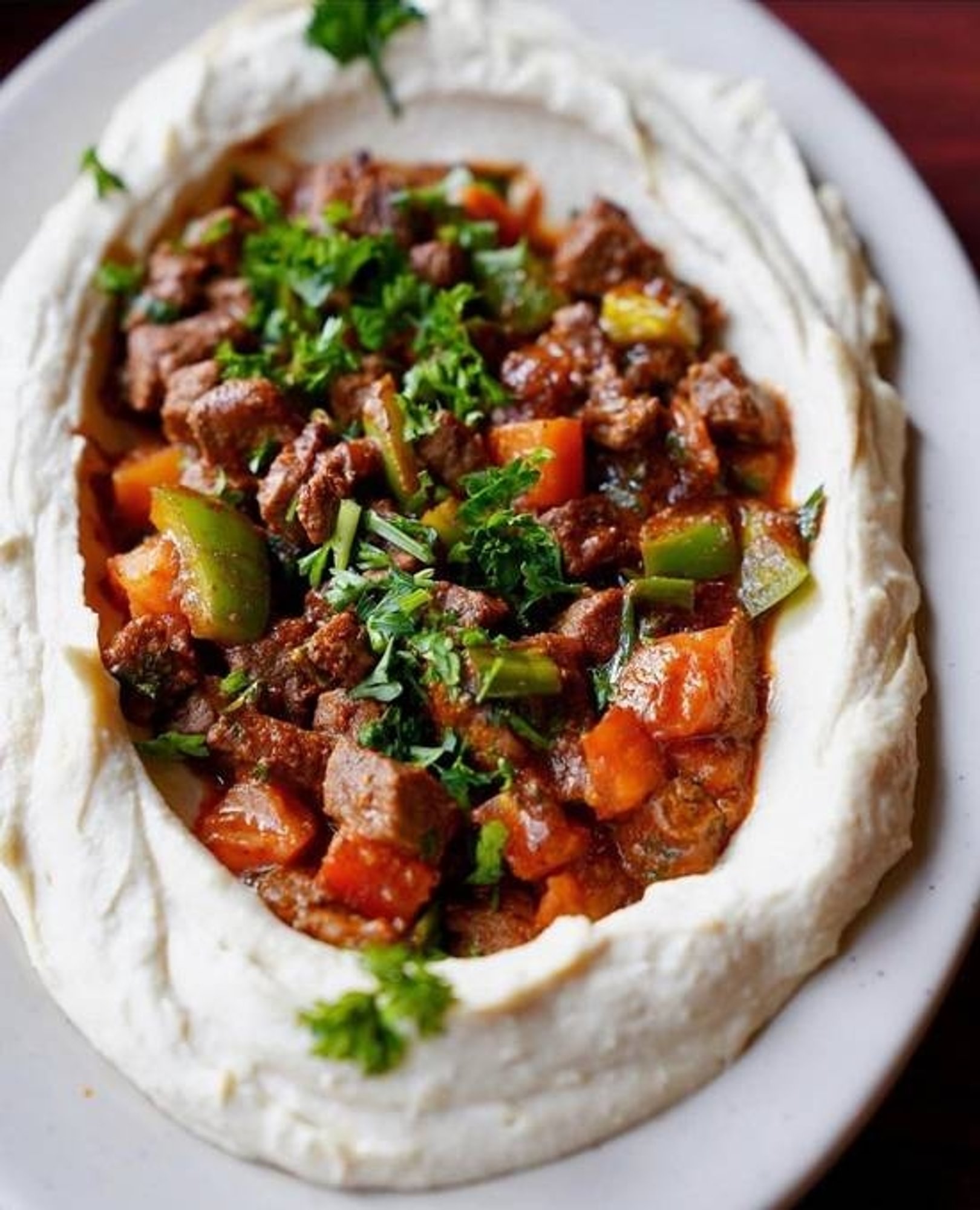 Hummus with Lamb