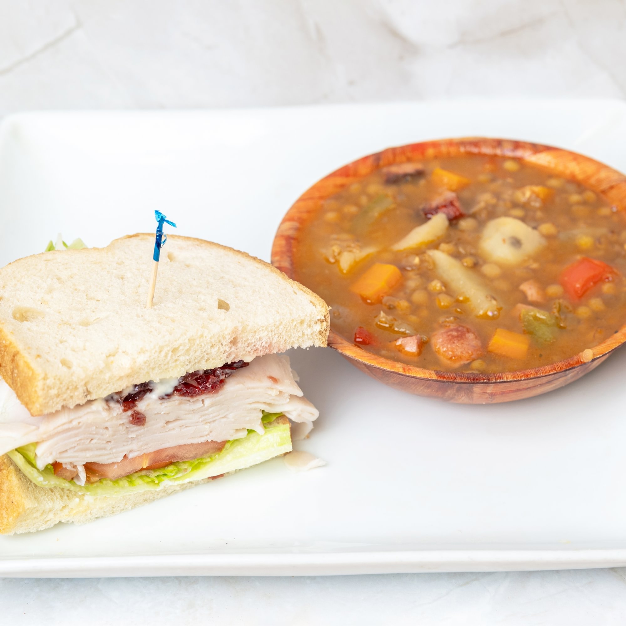 Half Oven Baked Turkey Breast Sandwich