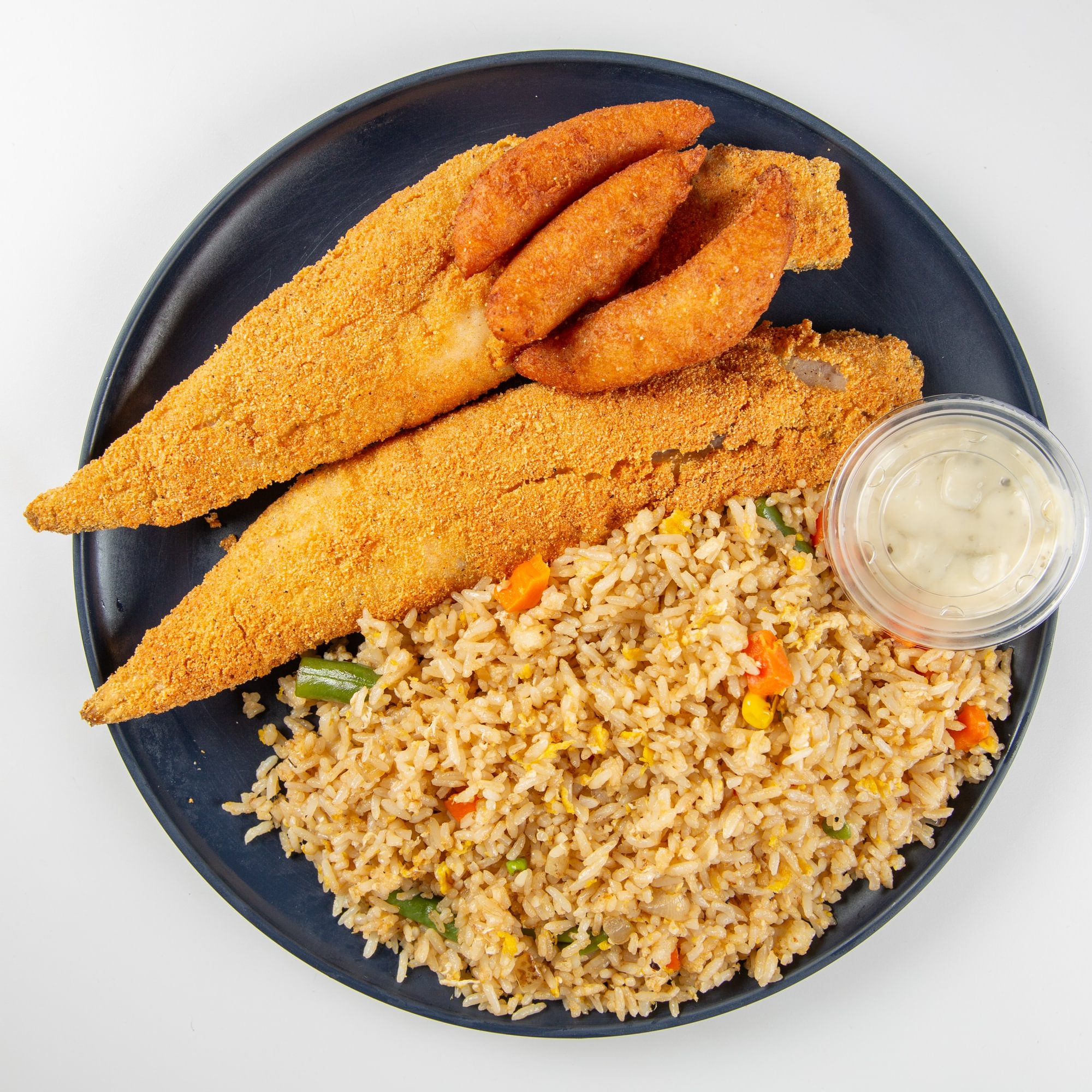 2PC Fish W/ Fried Rice, 3HP