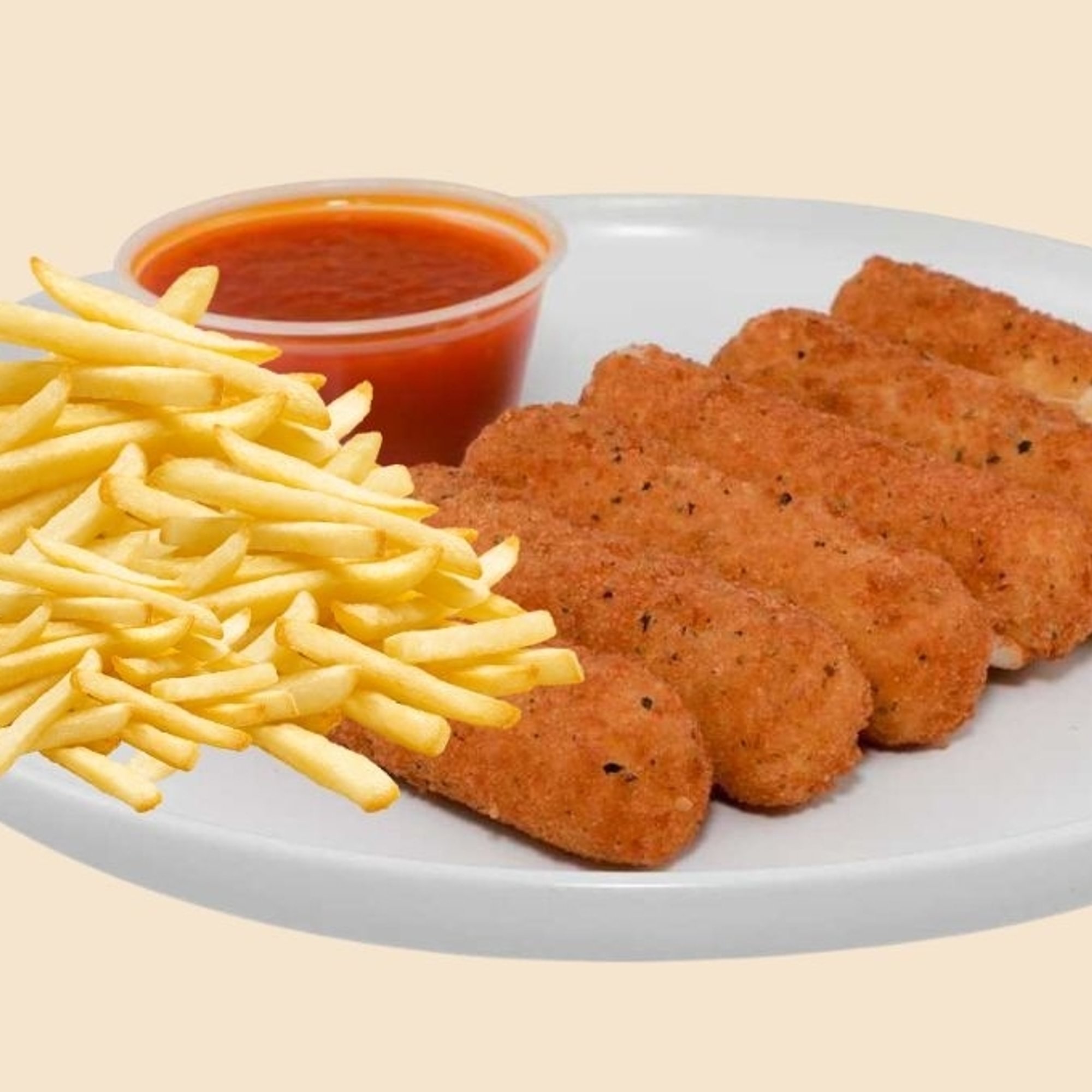 Mozzarella Sticks W/Large French Fries
