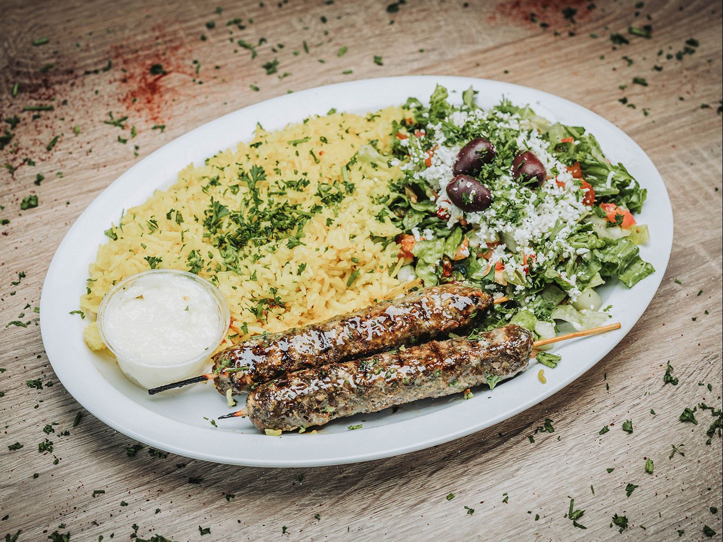 Kafta Kabob Platter