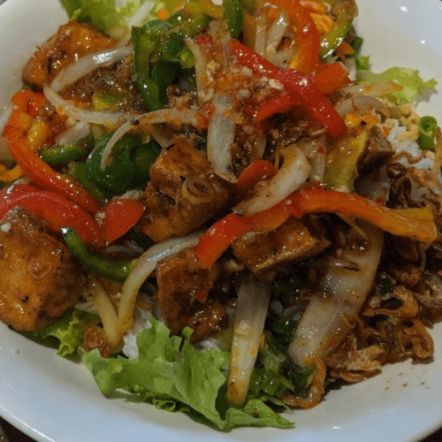 B18- Vermicelli with Stir-Fry Lemongrass Tofu