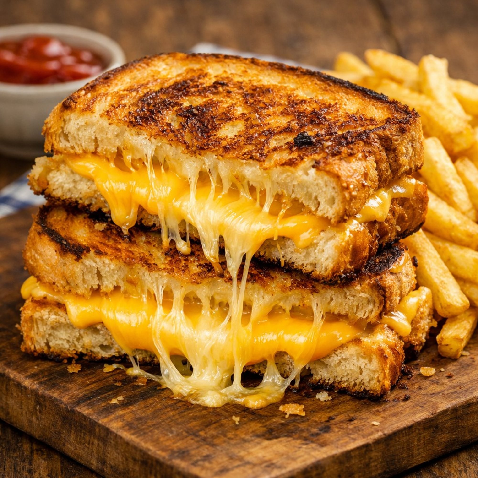 Kids Grilled Cheese with Fries