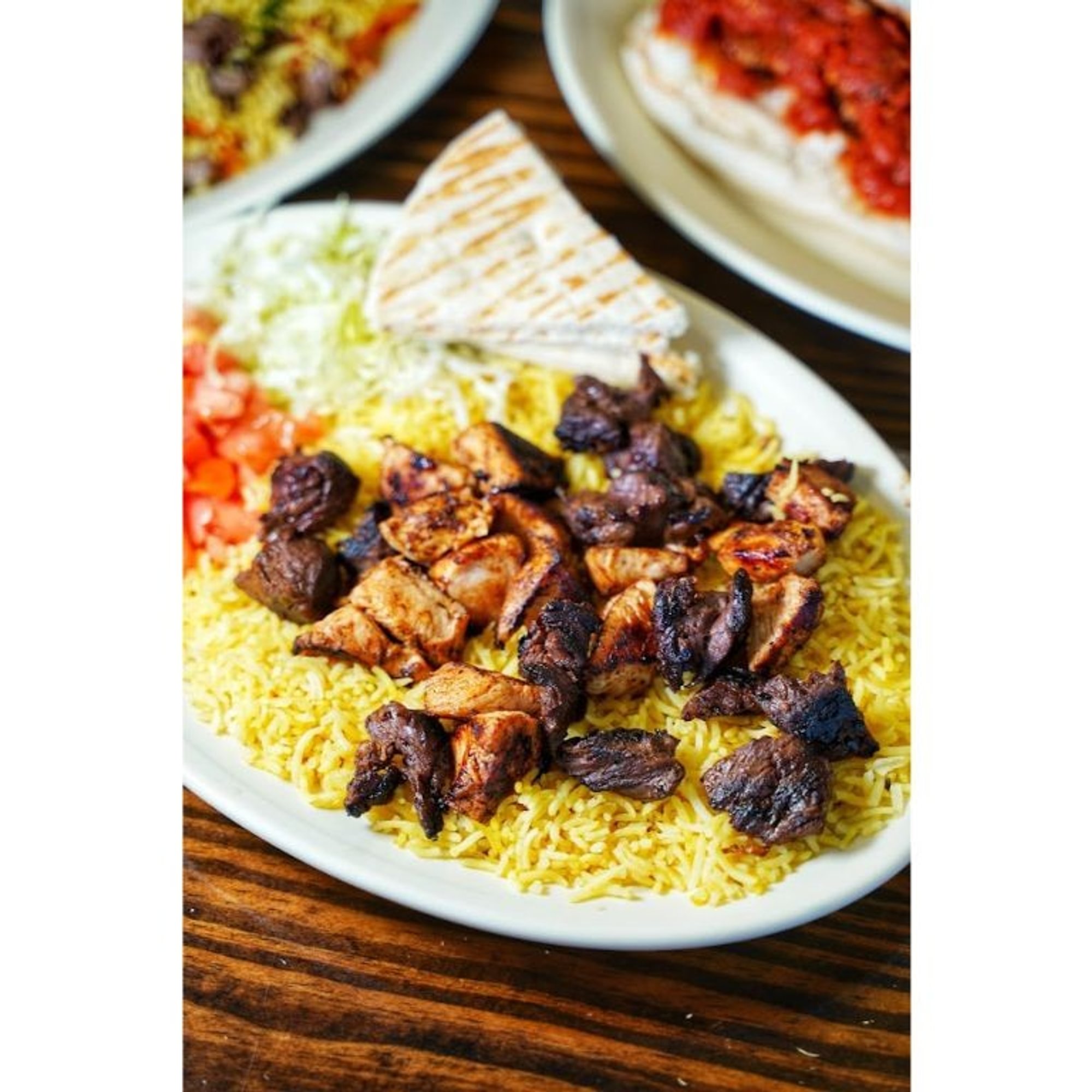 Mix Kabab Over Rice