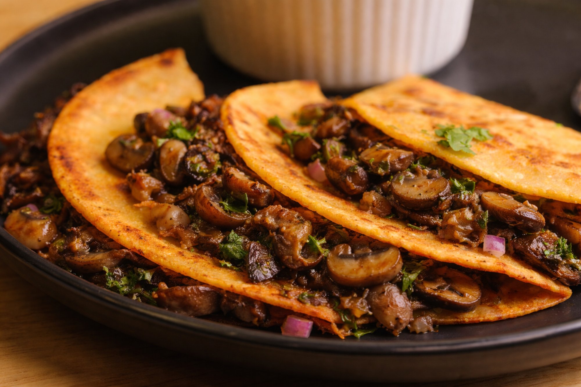 Peppered Mushroom Tacos X1