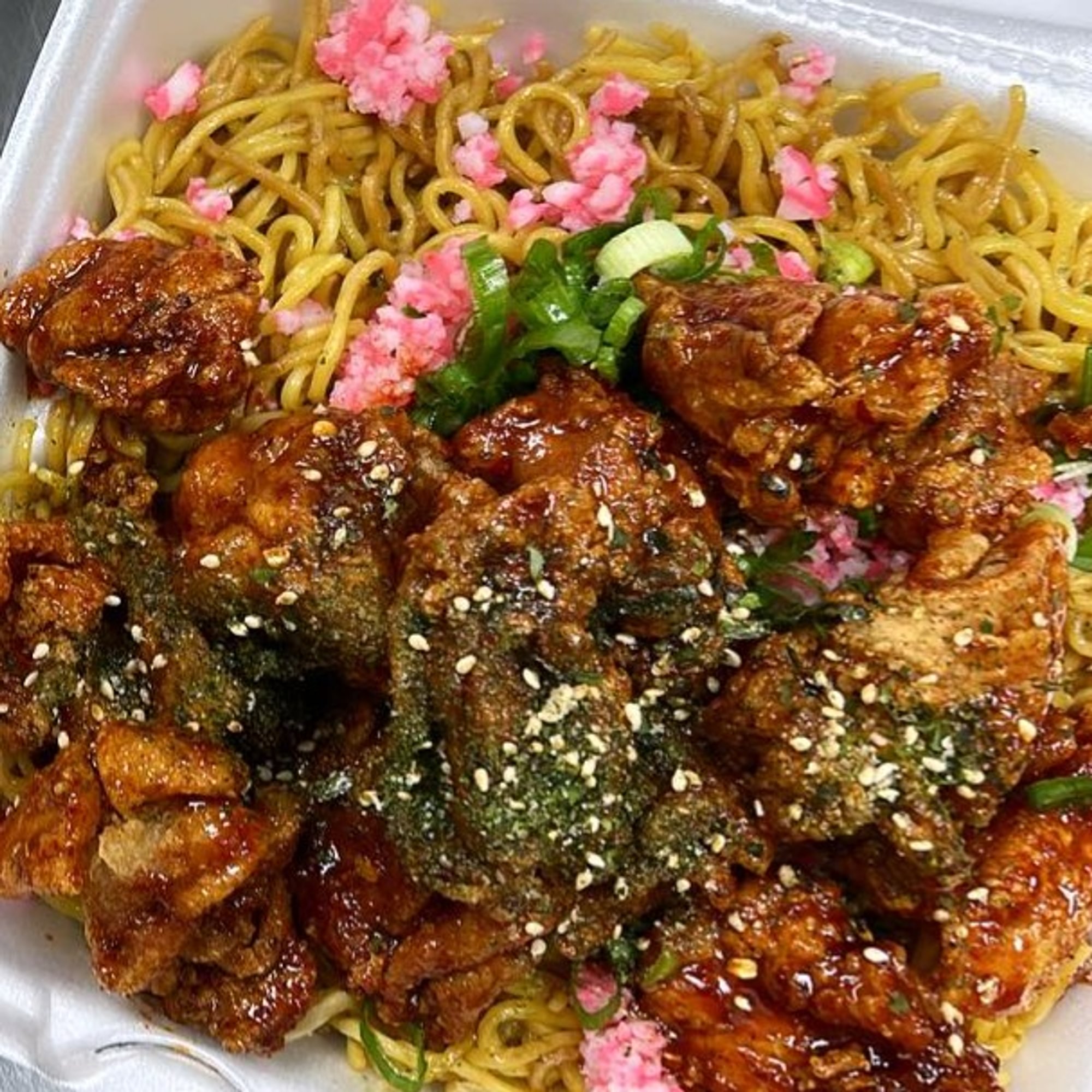 Spicy Furikake Korean Chicken