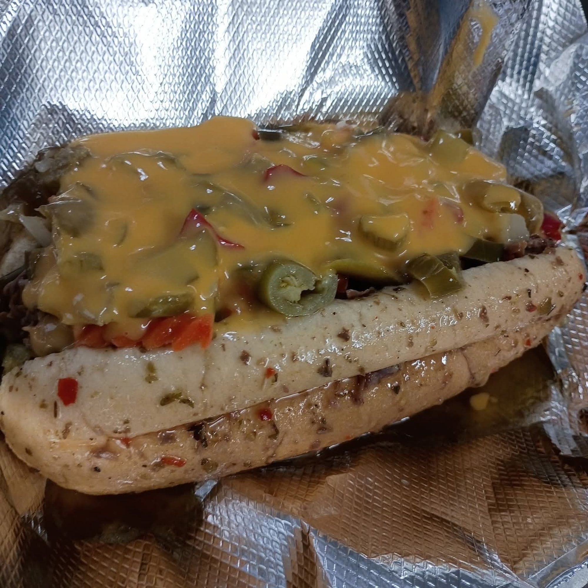 Loaded Italian Beef Sandwich