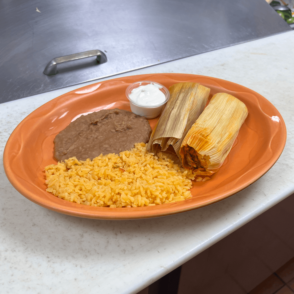 Tamale lunch plate