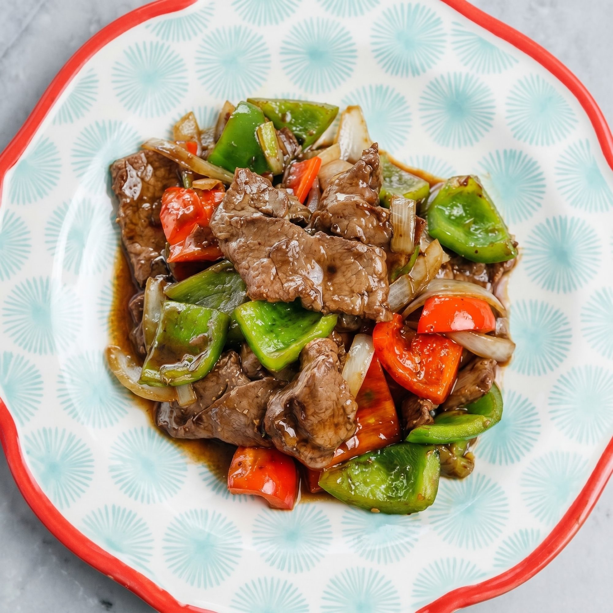 Combo Pepper Steak and Sweet & Sour Chicken