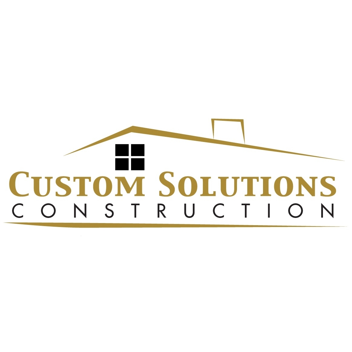 Custom Solutions Construction &amp; Central Texas Gutters Logo