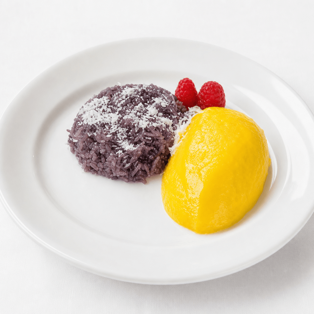 Purple Mango Coconut Sticky Rice