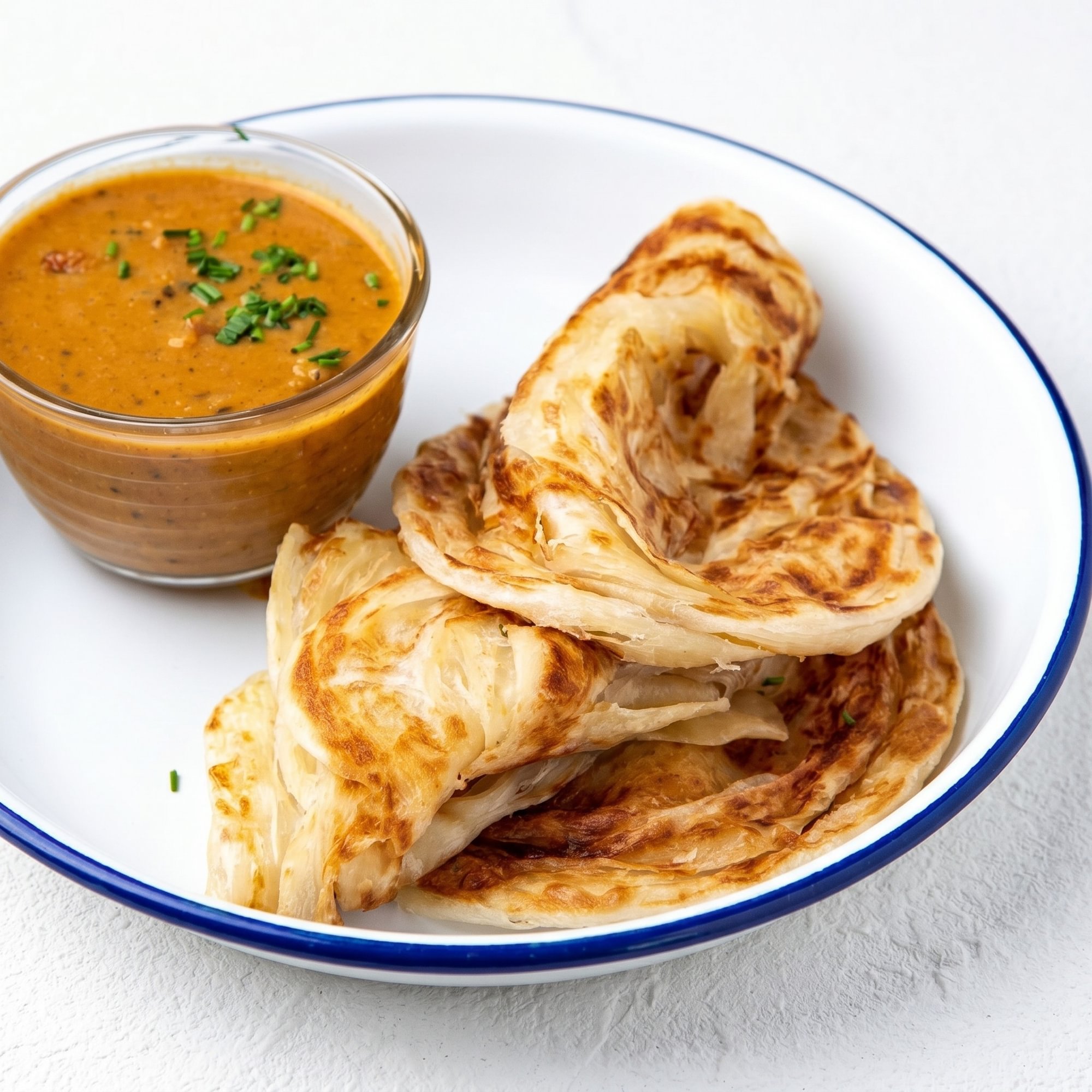 Roti with Yellow Curry Sauce