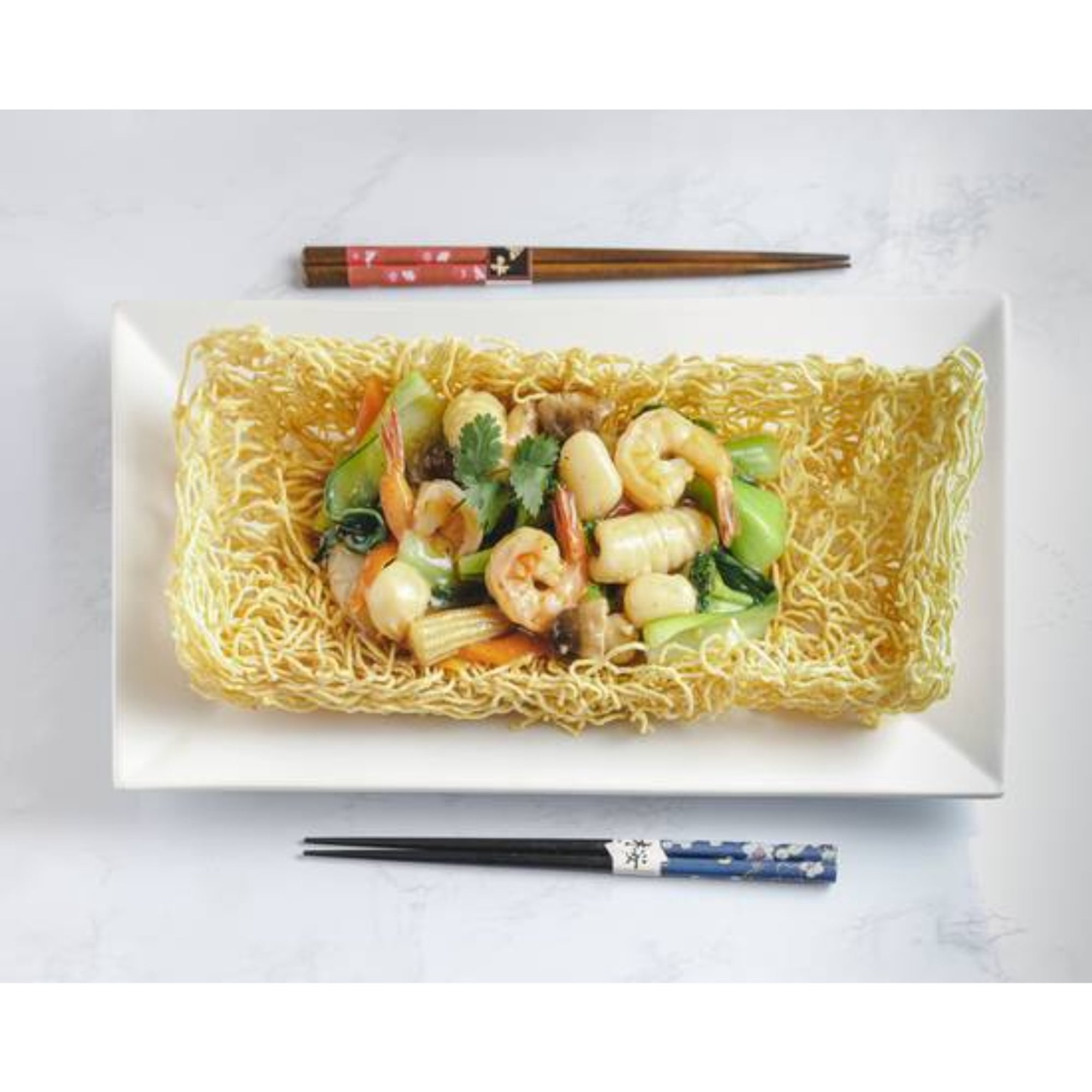 N4. Crispy Egg Noodles with Seafood