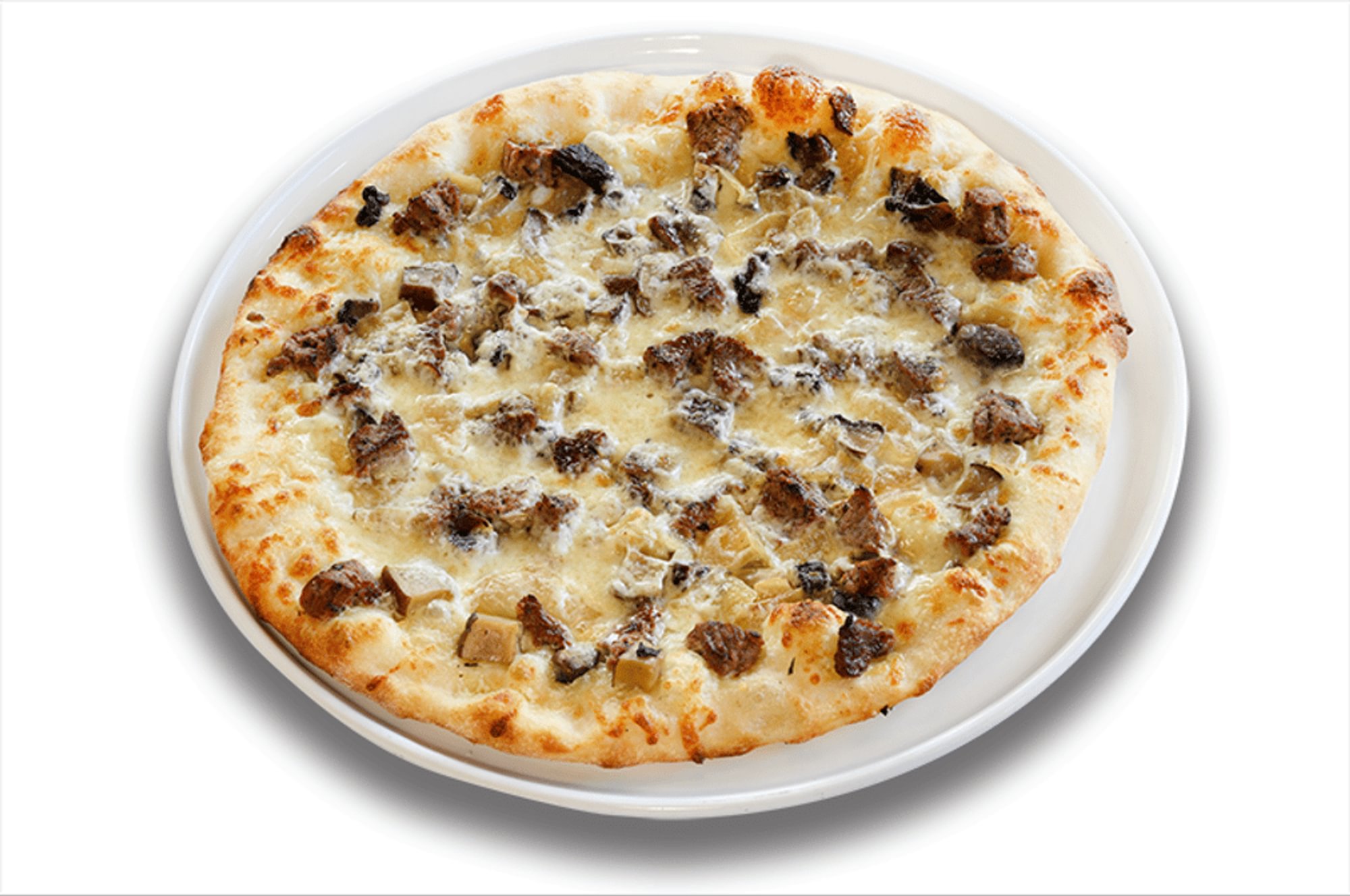Signature Steak & Mushroom Pizza