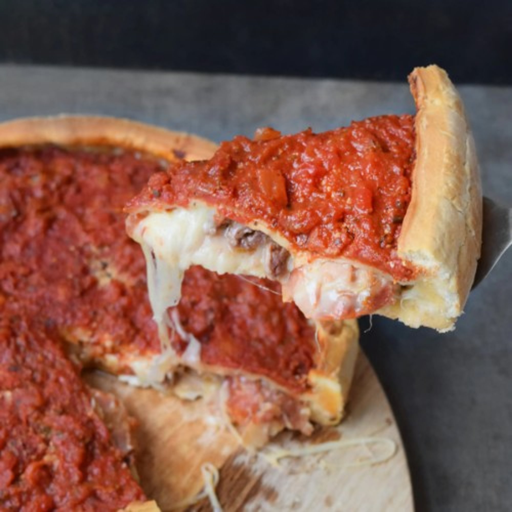 Meat Lovers Stuffed Pizza