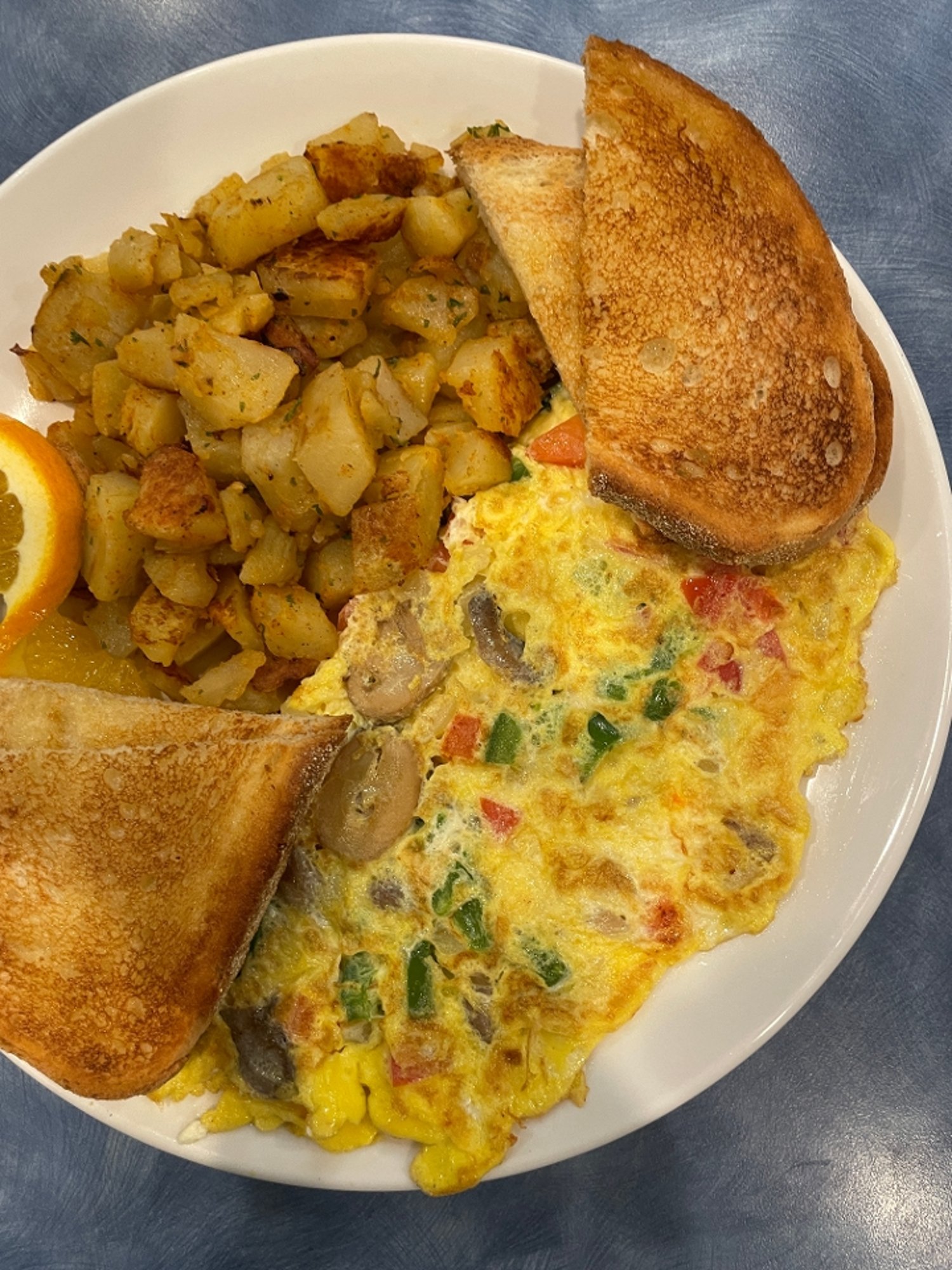 Veggie & Goat Cheese Omelet