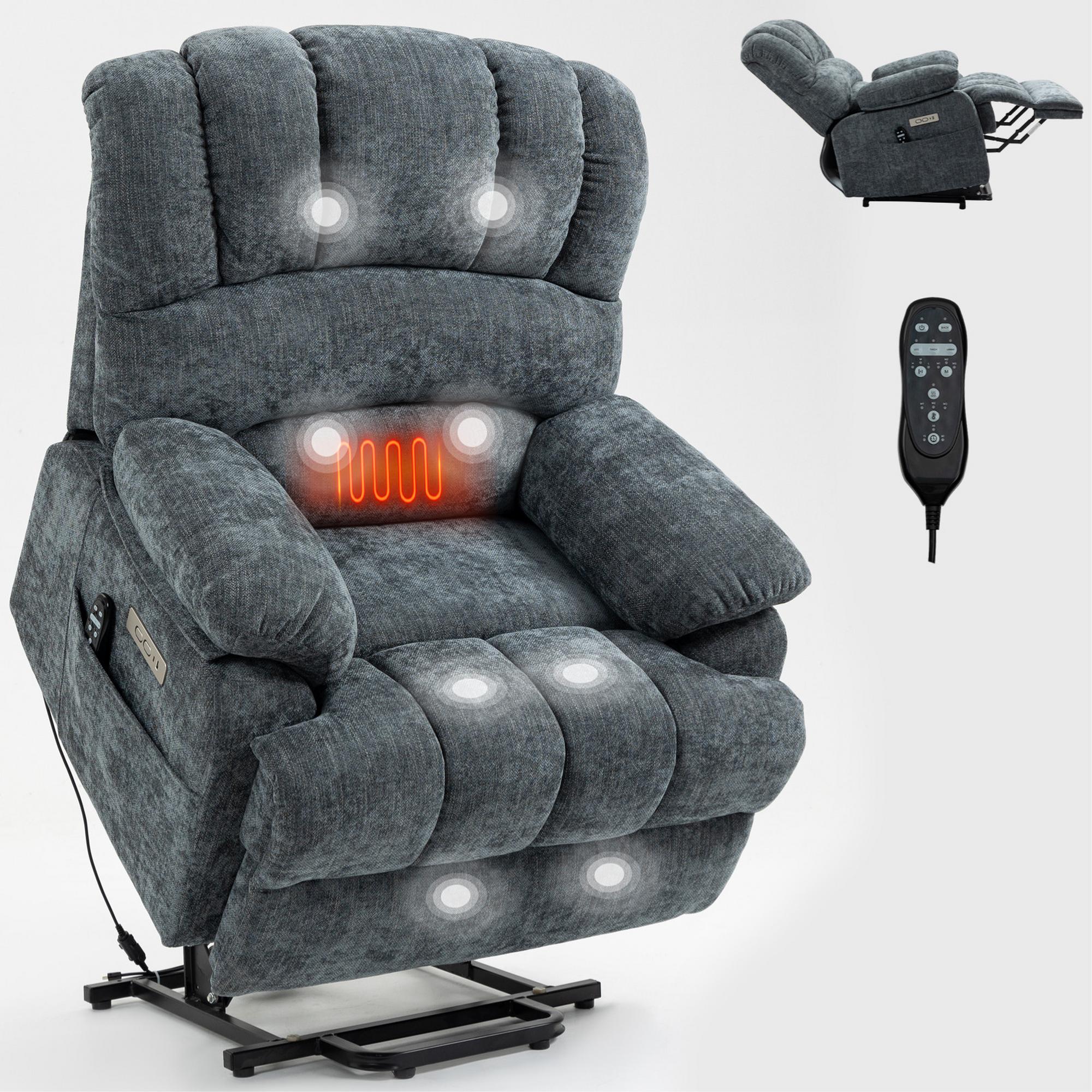 Harmony Power Lift Recliner - Blue Gray