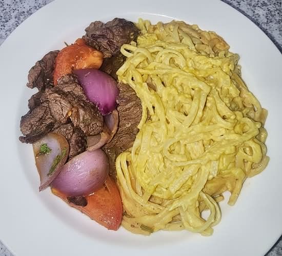 Tallarines a la Huancaina