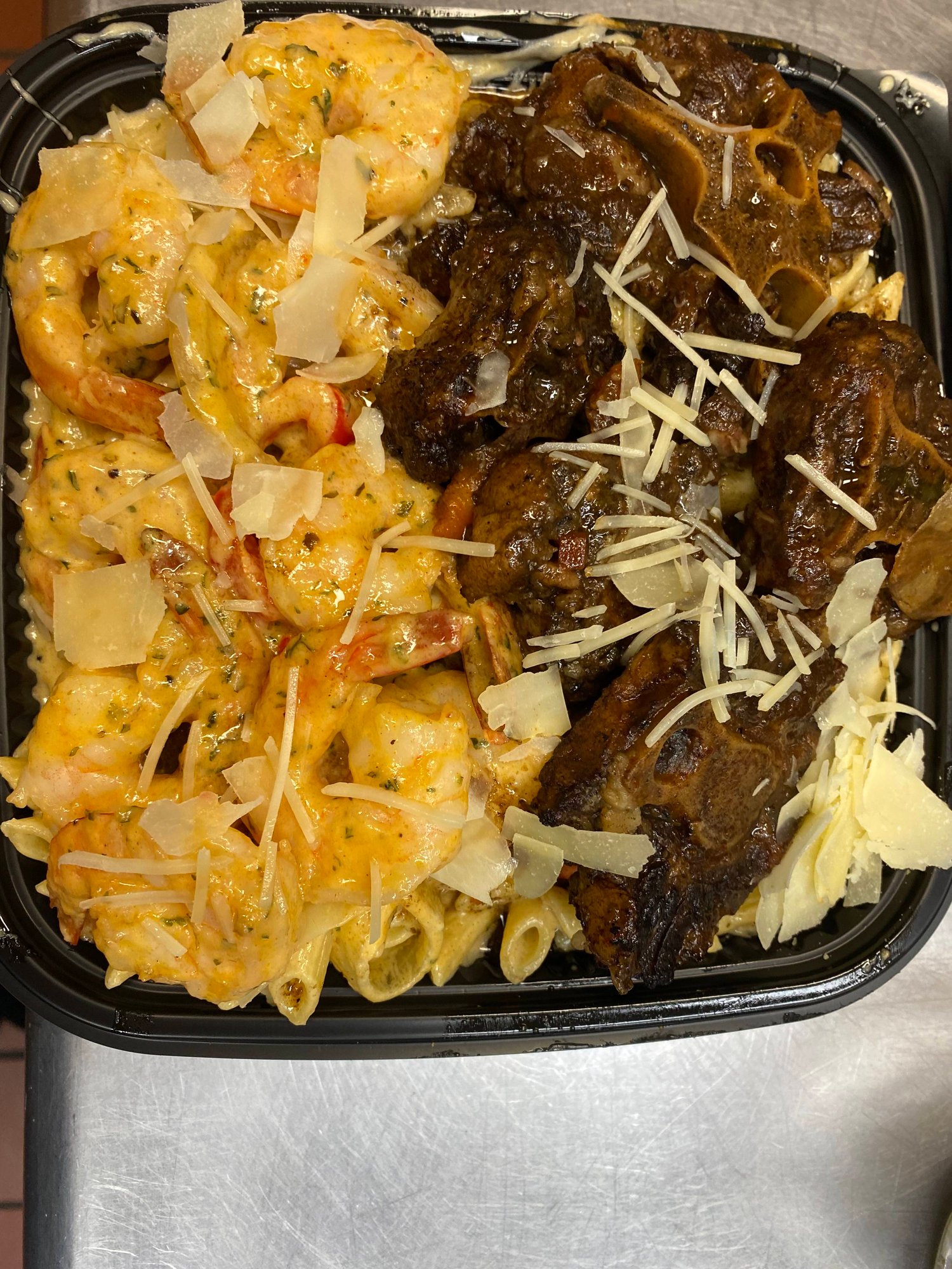 Oxtail & Shrimp Rasta Pasta