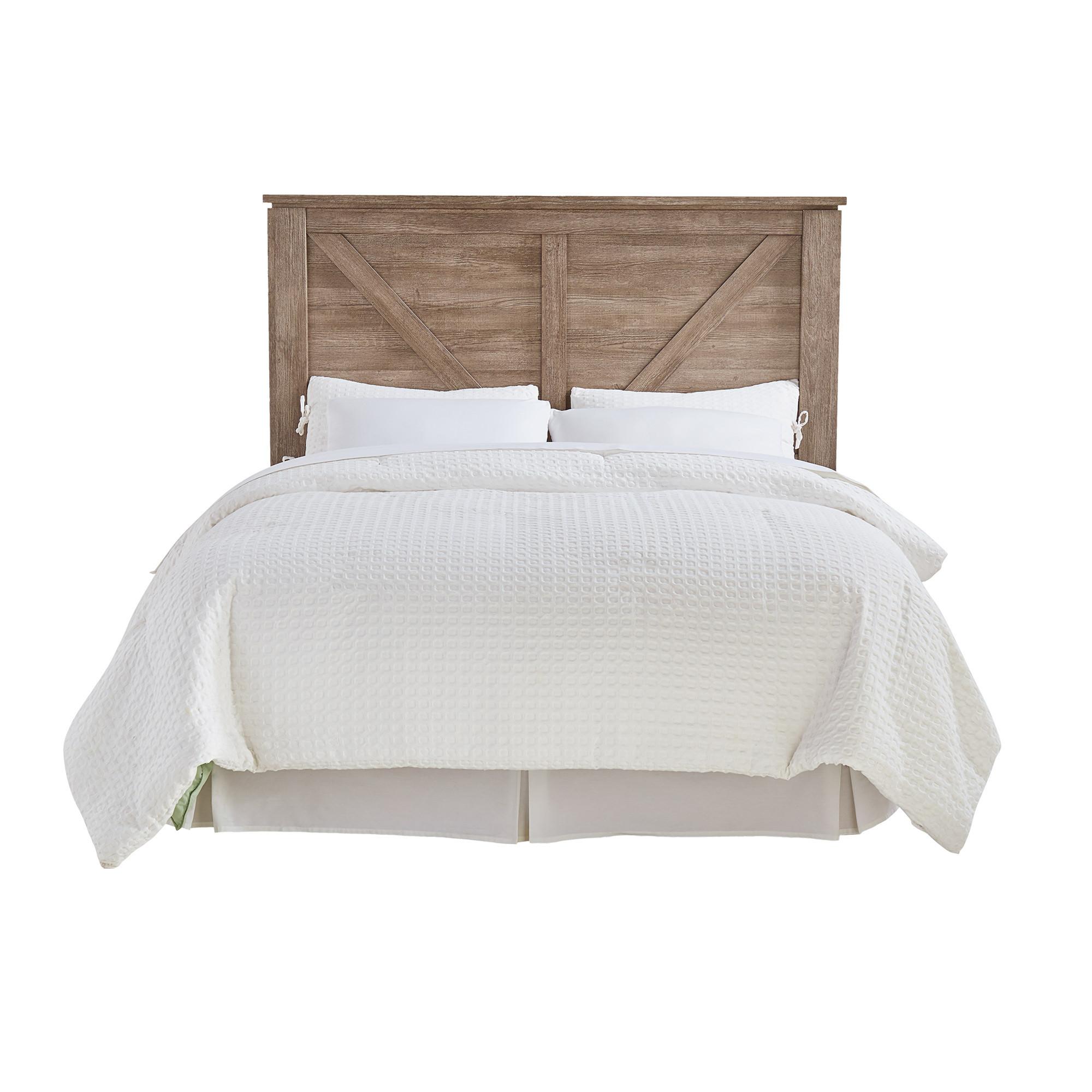 Queen Adorna Headboard w/8" Queen Tight Top Firm Foam Mattress 