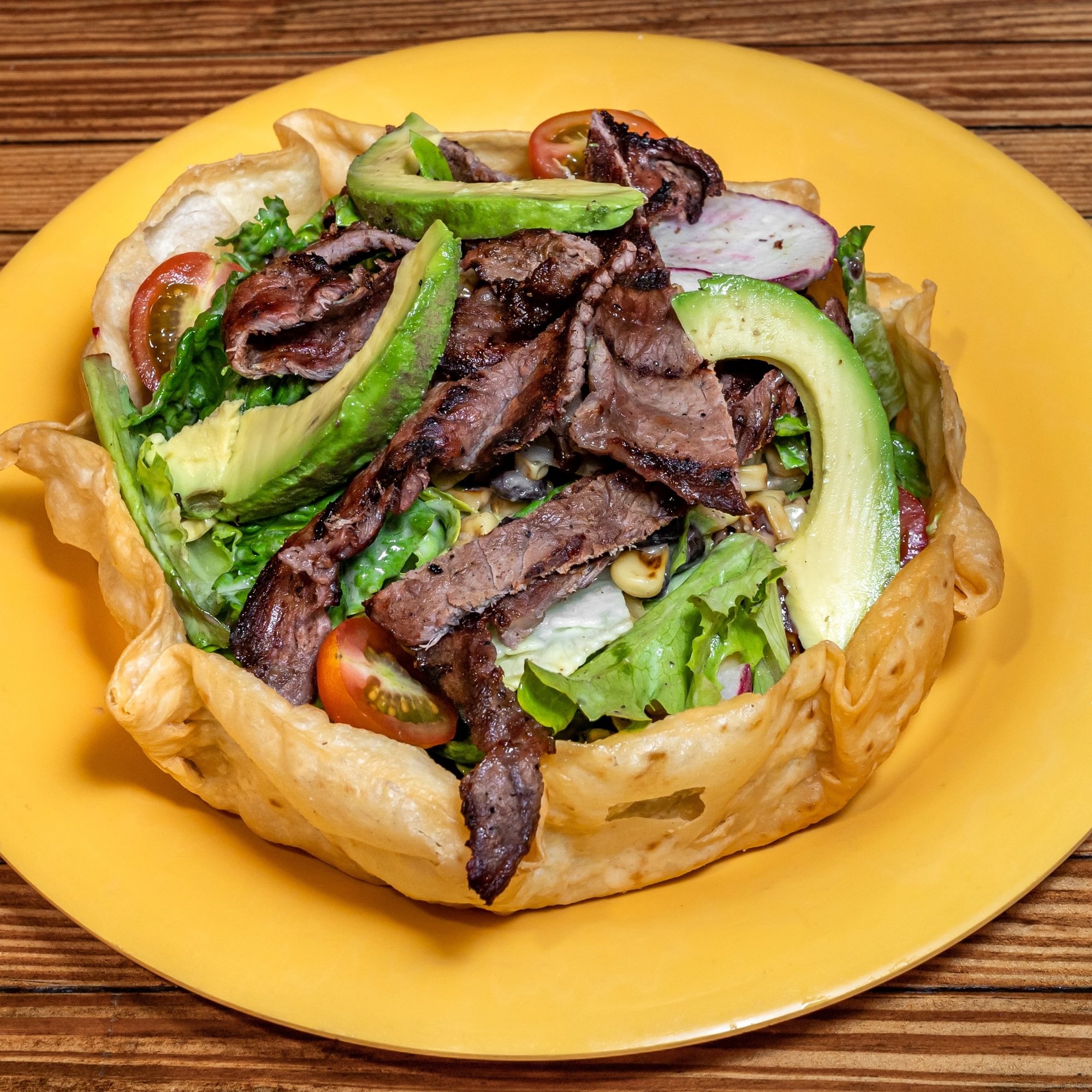 Steak Santa Fe Taco Salad