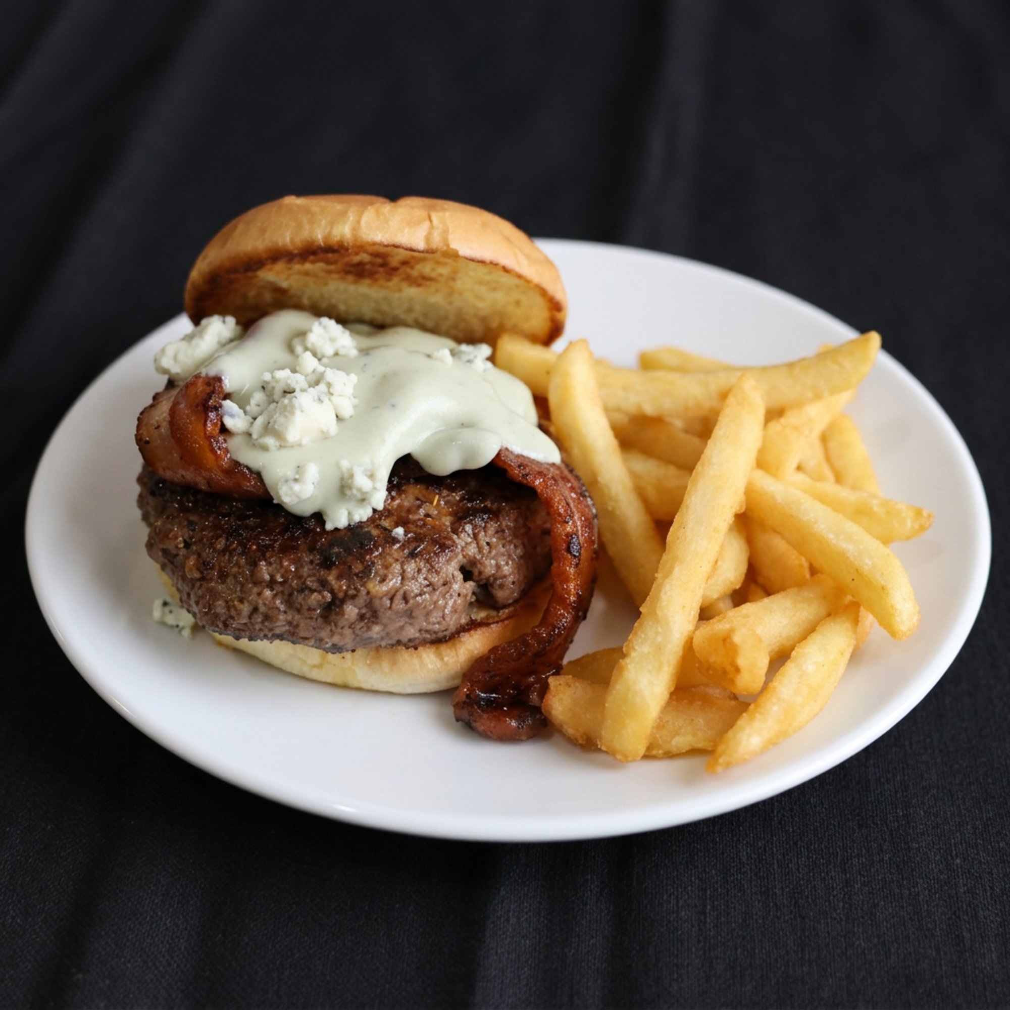 Blackened Blue Burger