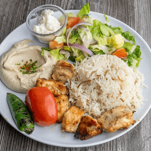 Plate Chicken Kabob