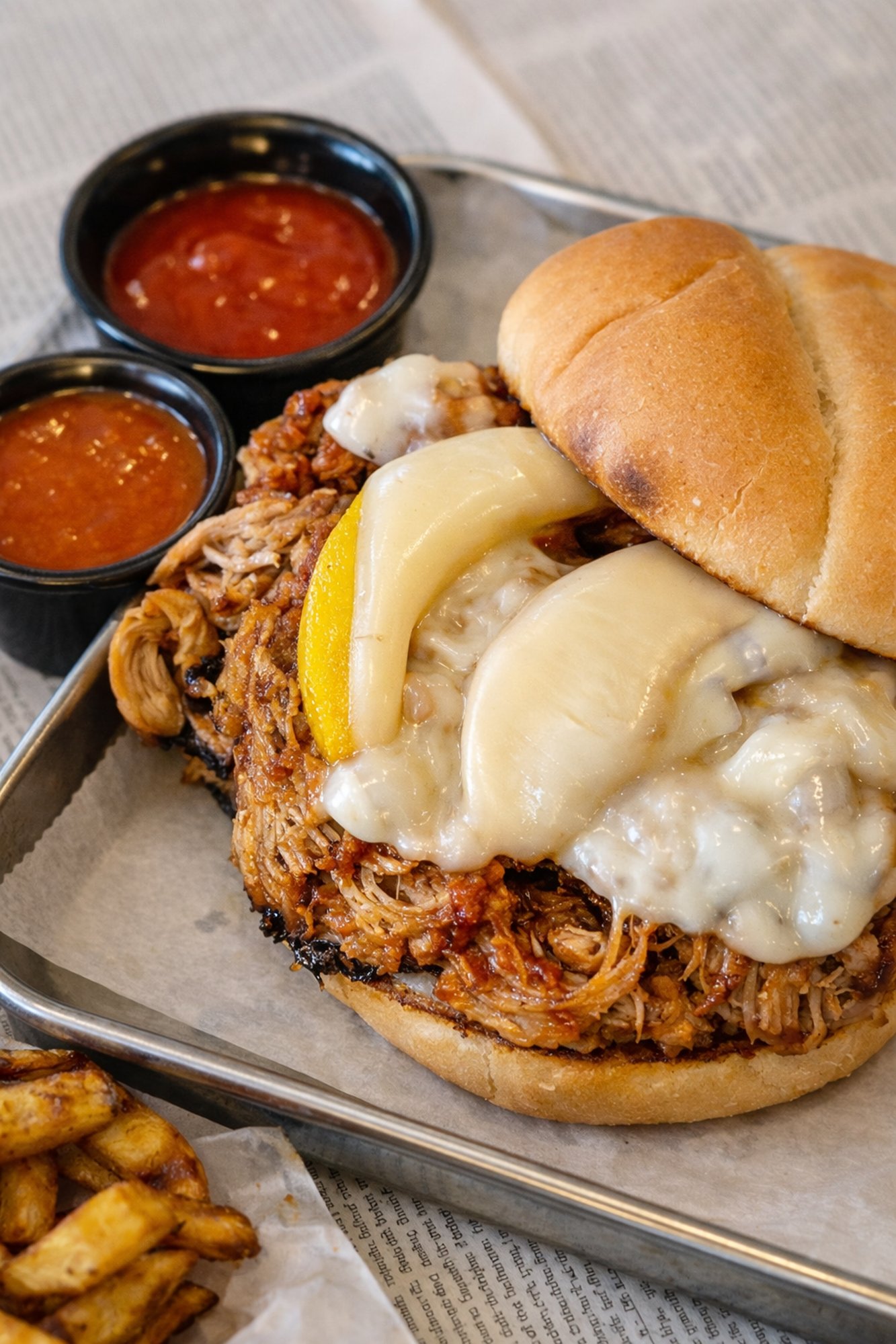 Pig & Peach Sandwich