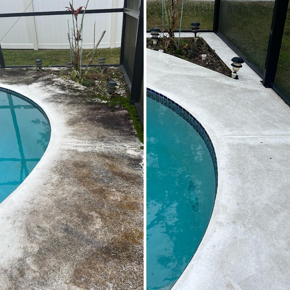 Pool Deck Pressure Washing