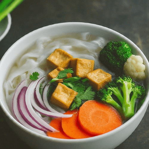 The Silk Tofu Veggies Pho