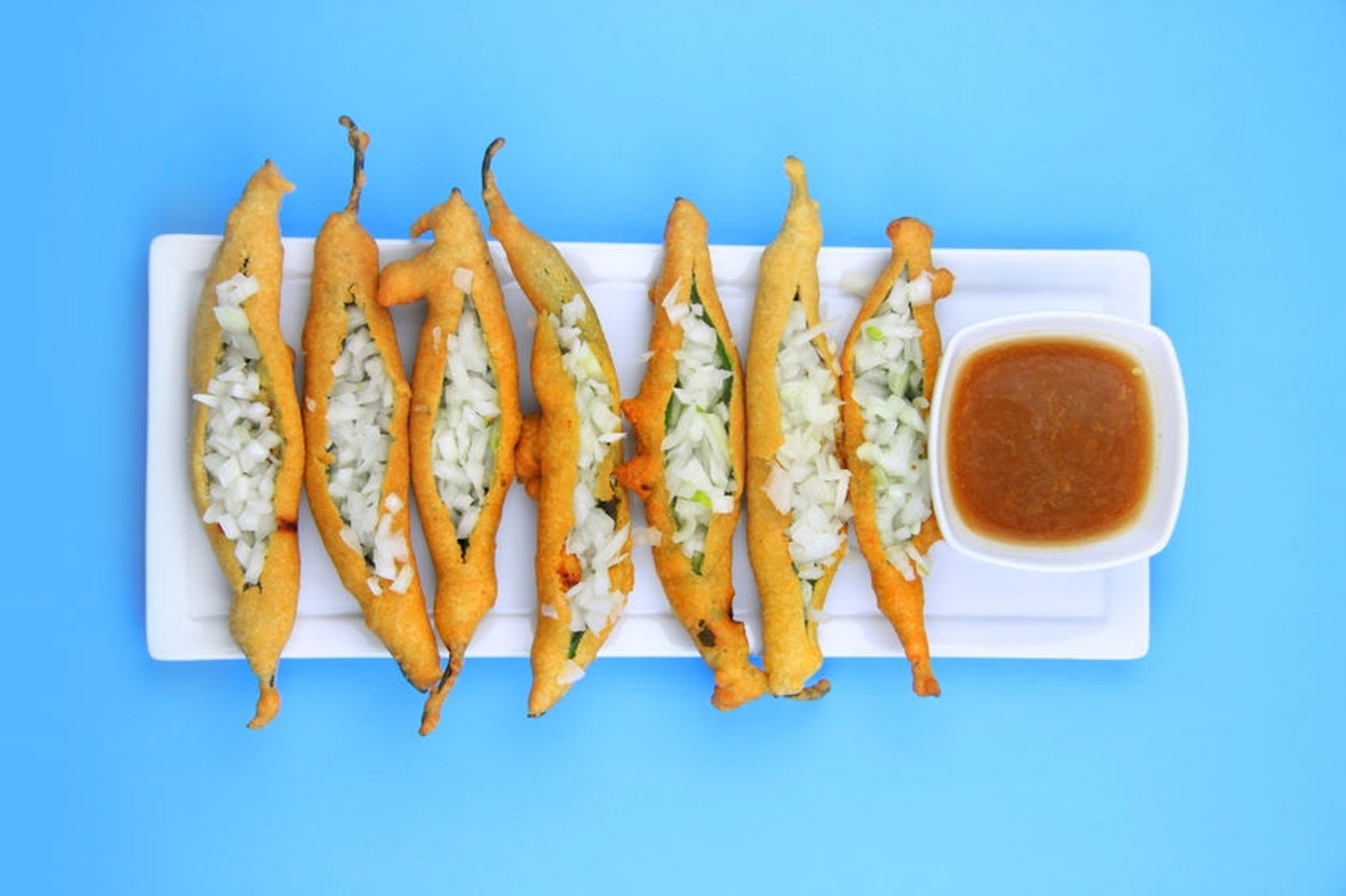 A007 Mirchi Bhajji Stuffed