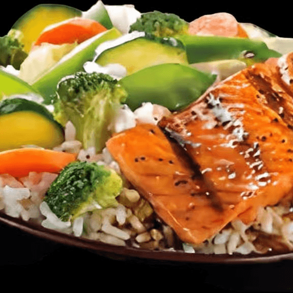Salmon Teriyaki Bowl (Popular)