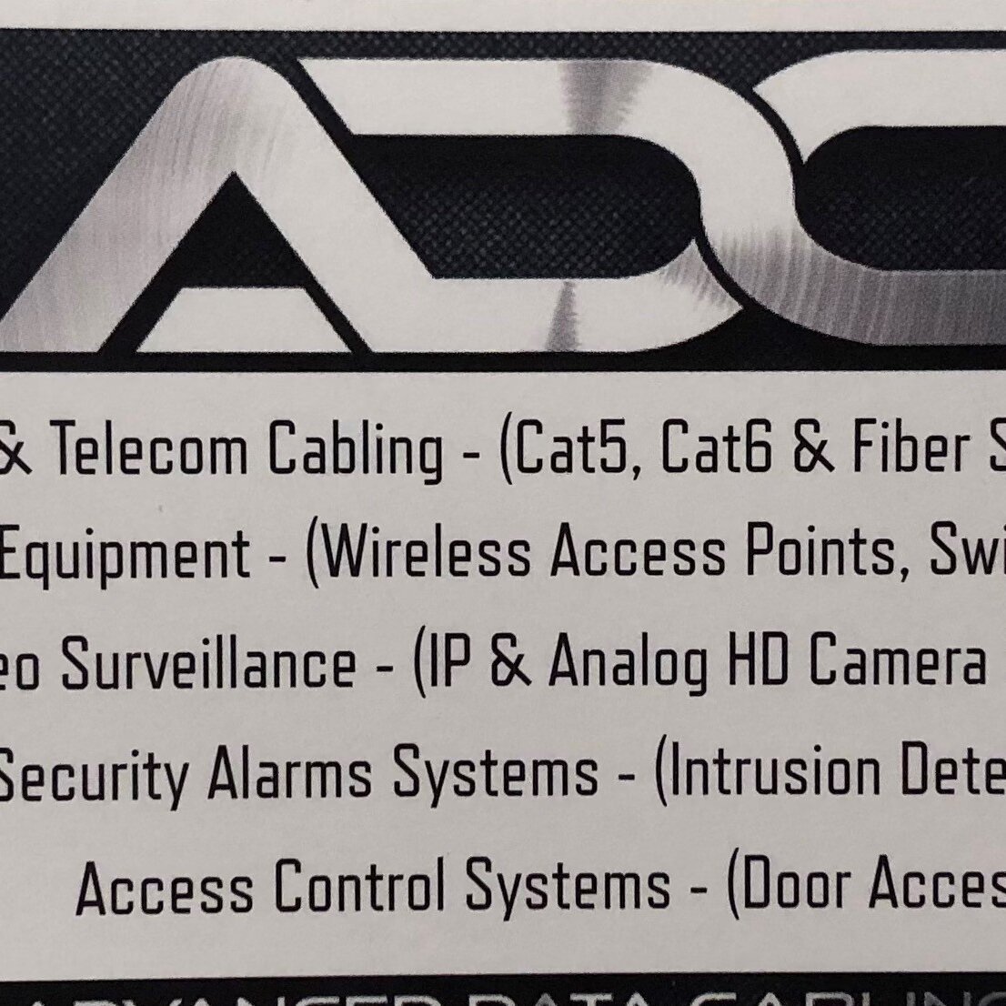 Advanced Data Cabling Image