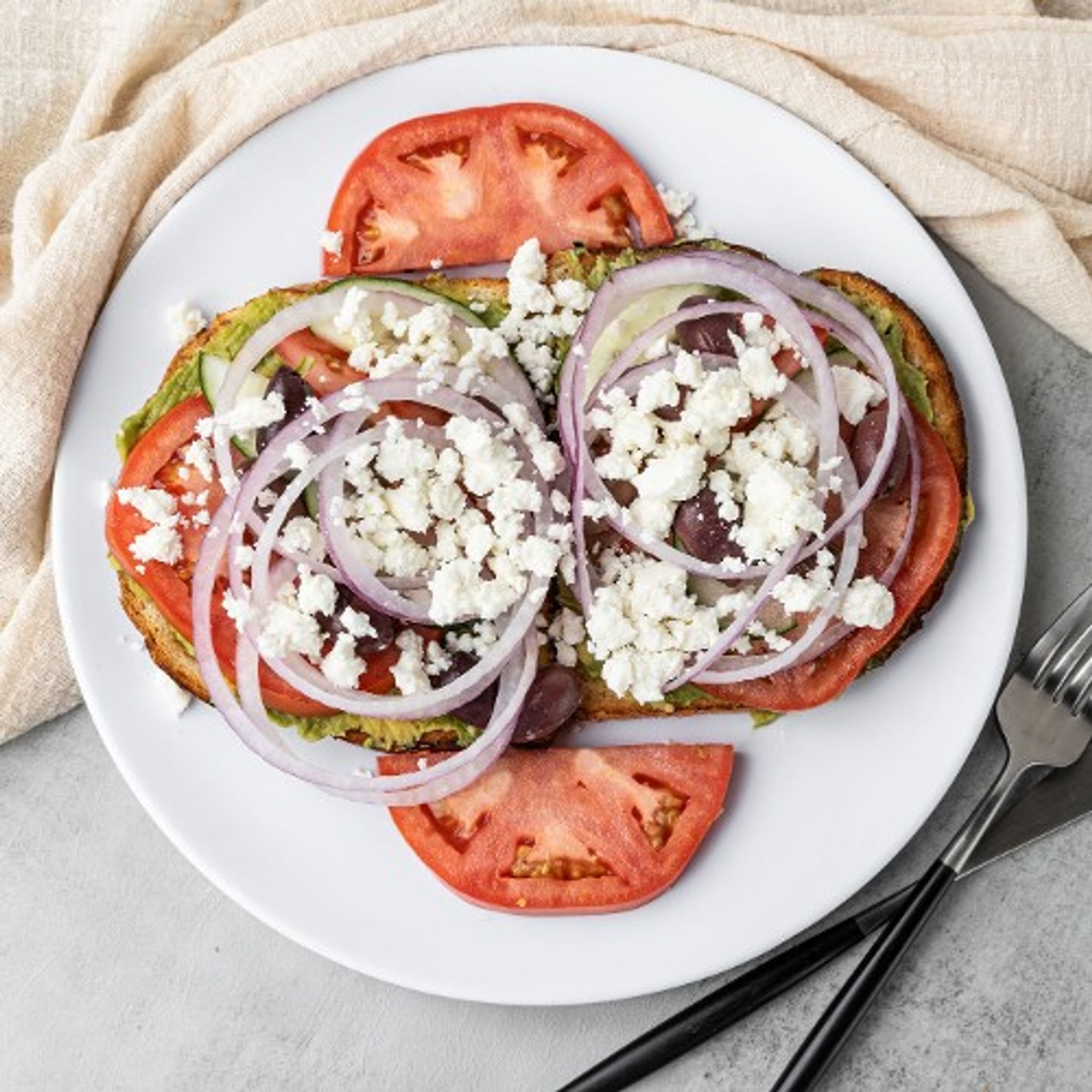 Greek Avocado Toast