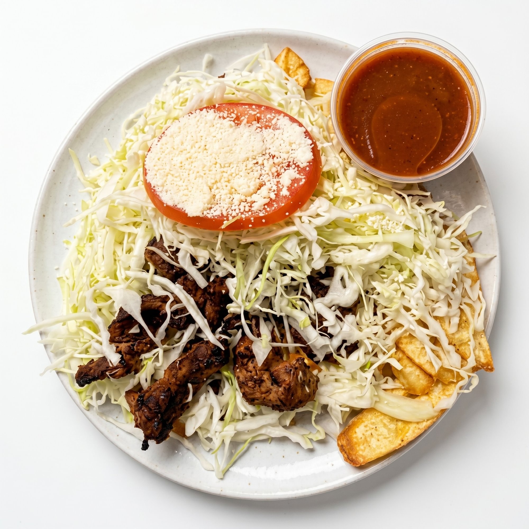Tajadas Con Carne Asada