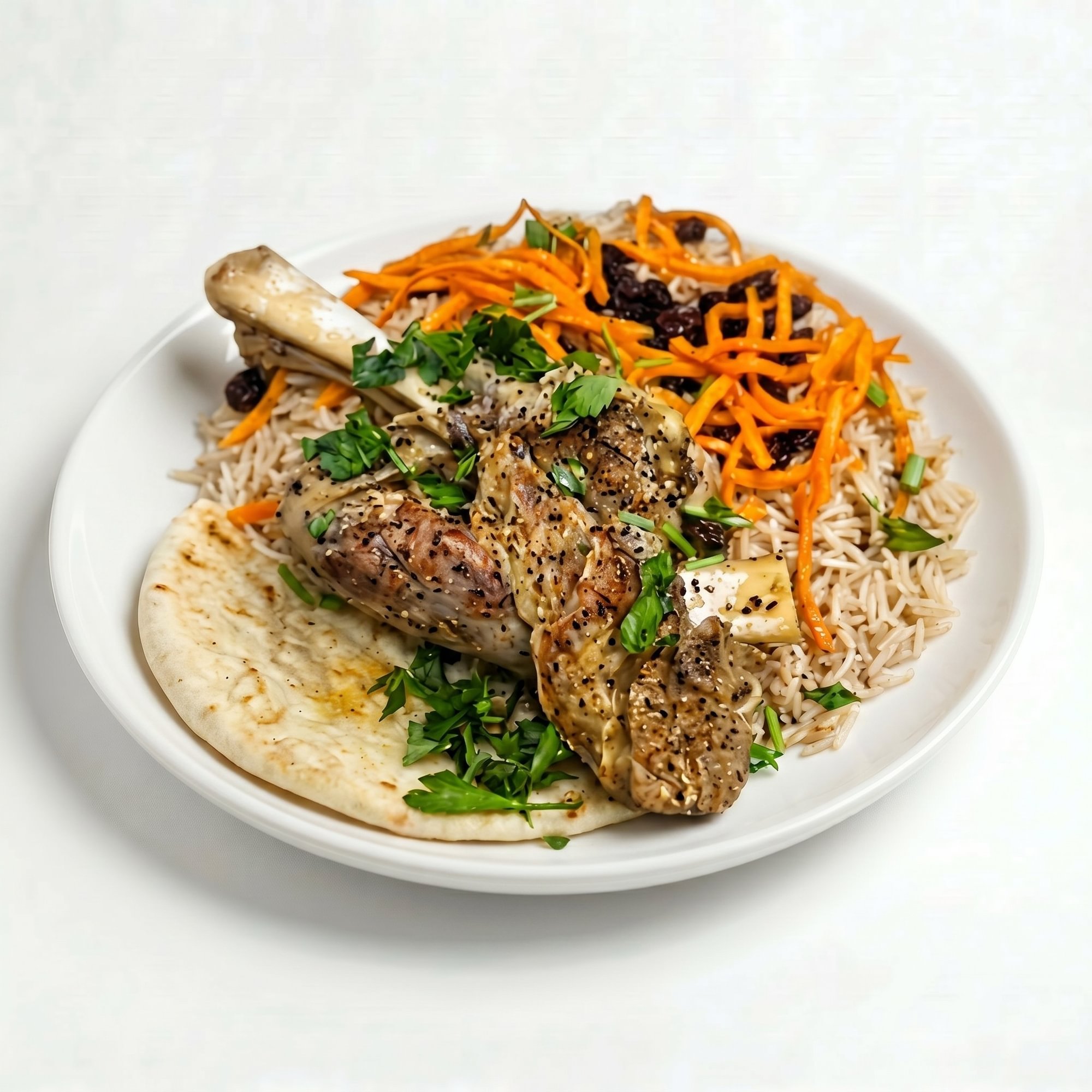 Lamb Shank with Qabuli Palow