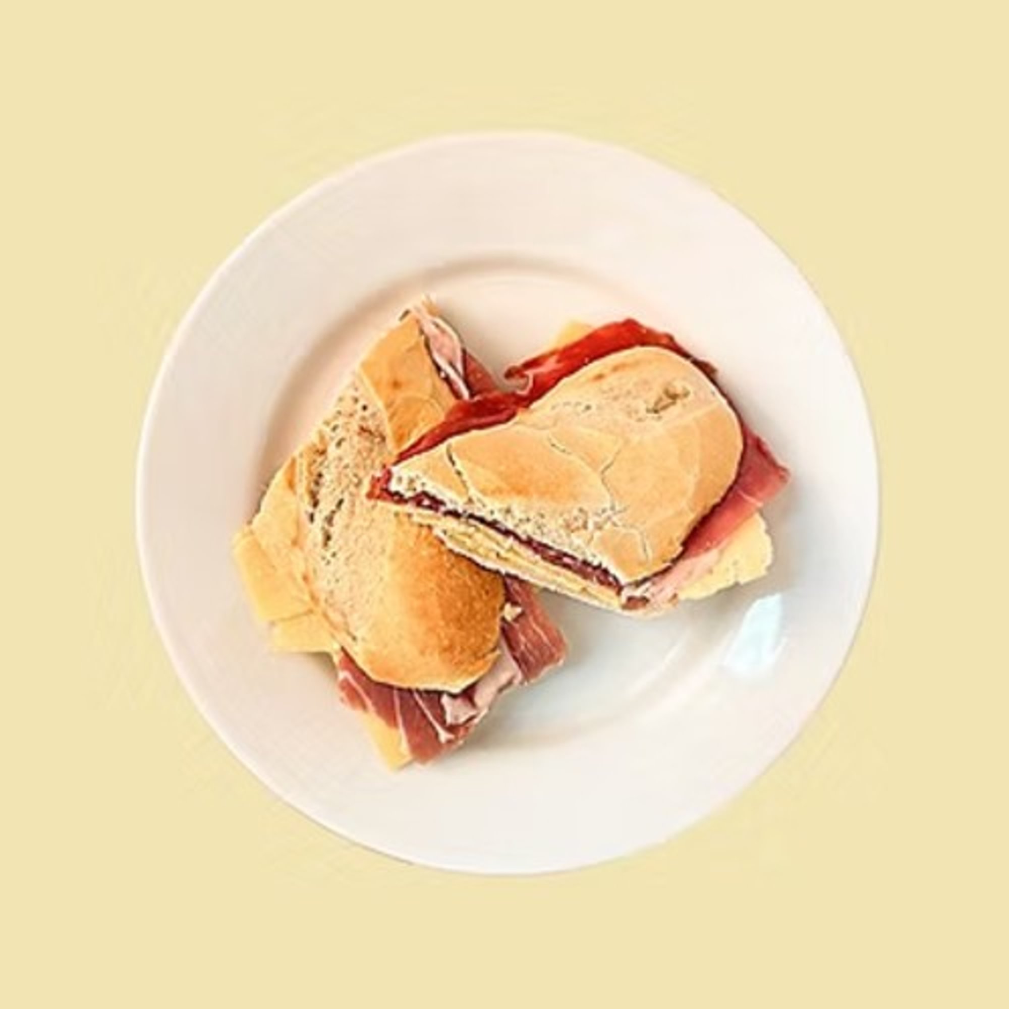 Prosciutto and Cheese Sandwich