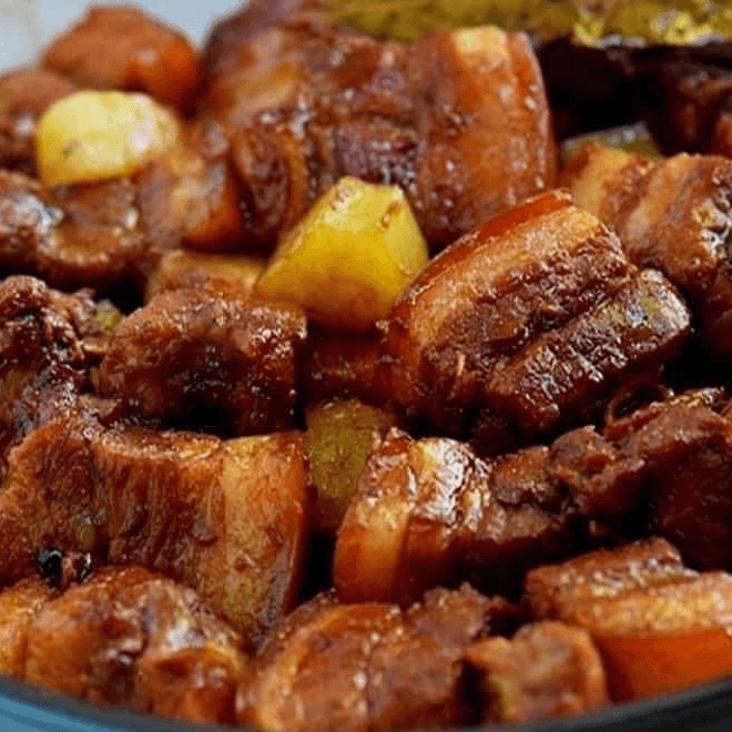 Small Tray Pork Adobo