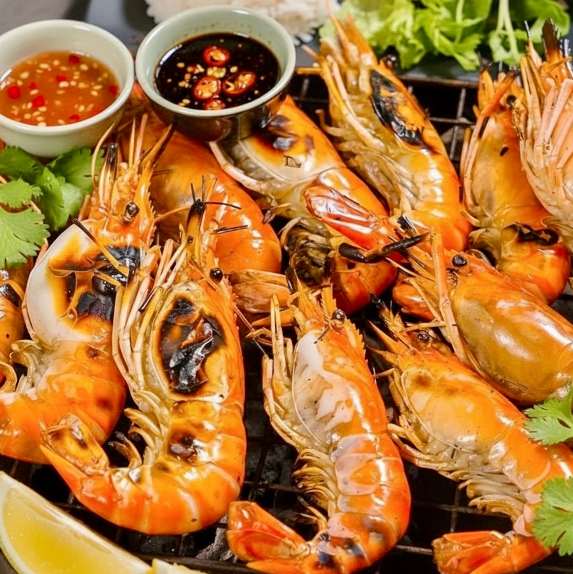 Grilled Freshwater Prawns (1 lb)
