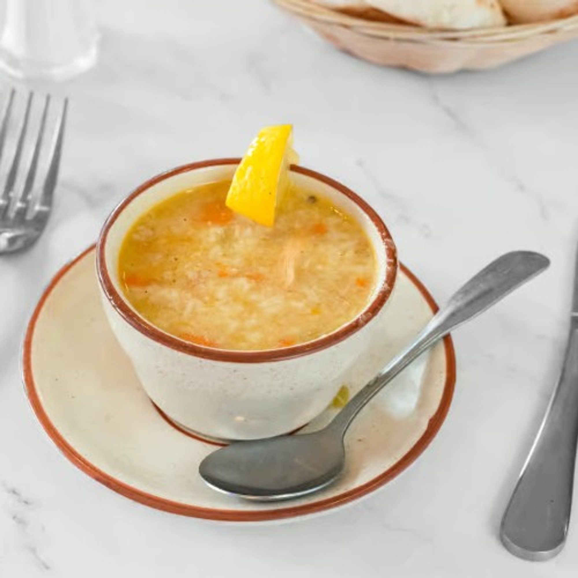 Chicken Lemon Rice Soup