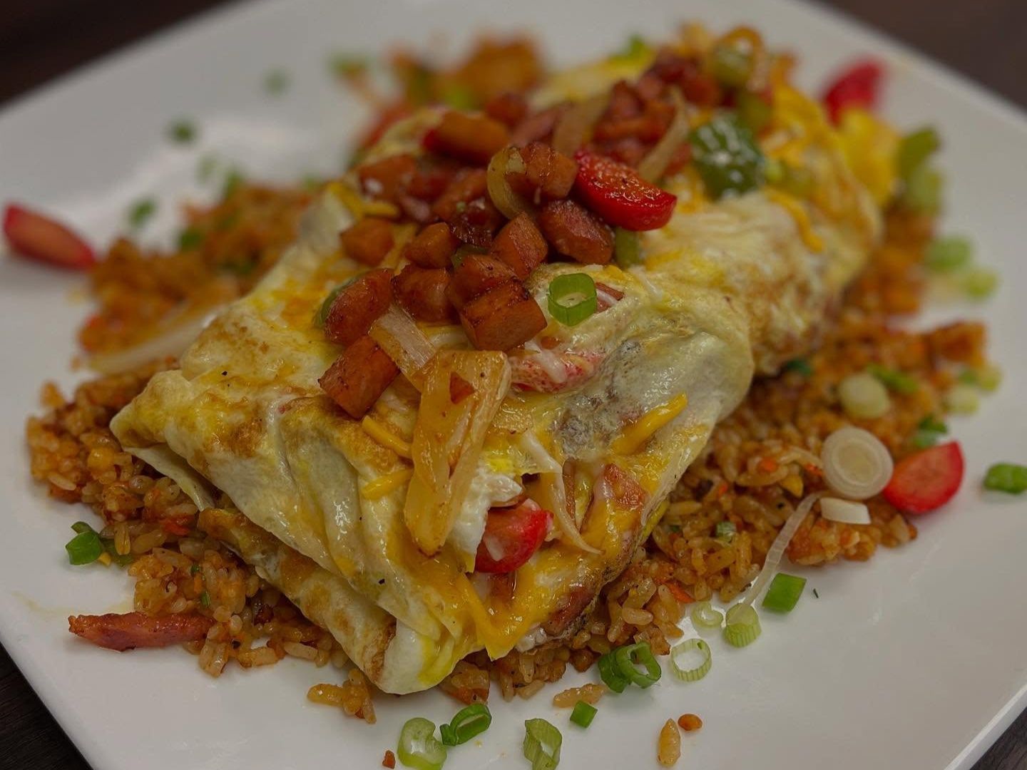 Spam & Chedda 'Is Betta' Omelette (GF)