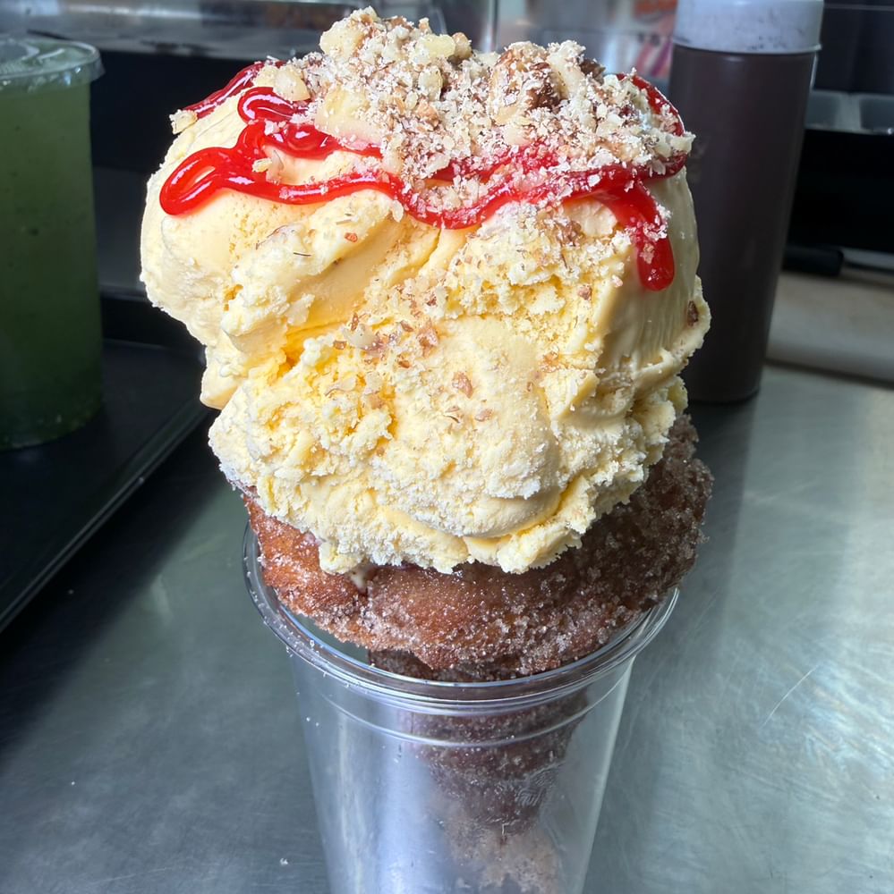 Churro Ice Cream Cone